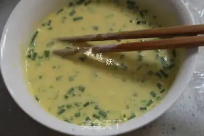 Make Egg pancakes step 2