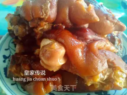 Make Red burning pig hoof step 7