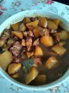 Make Potato red meat step 8