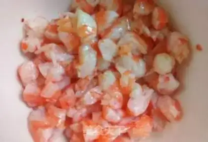 Make Shrimp corn fried rice step 1