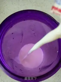 Make Coconut rose milk step 1