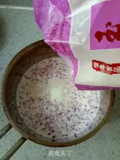 Make Coconut rose milk step 5