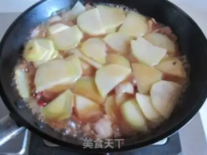 Make Potato fried meat step 6