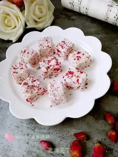 Make Coconut rose milk step 13