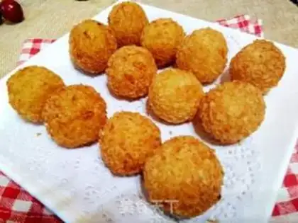 Make Potato cheeseball step 9