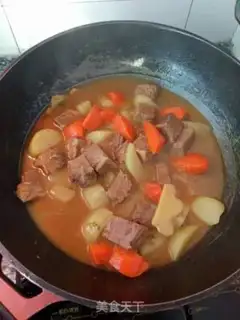 Make Curry beef rice step 4