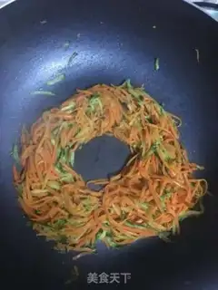 Make Carrot cucumber omelet step 4