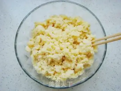 Make Sesame peaches step 4