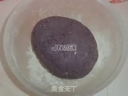 Make Purple rice marble toast step 1