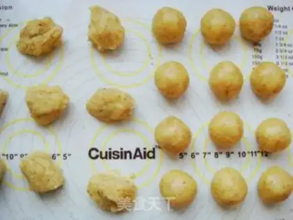 Make Sesame peaches step 7