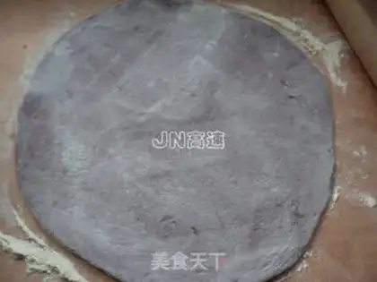 Make Purple rice marble toast step 4