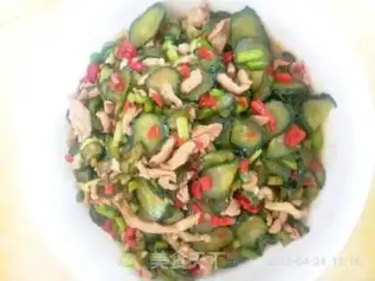 Make Sour cucumber meat step 9