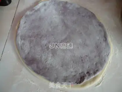 Make Purple rice marble toast step 5