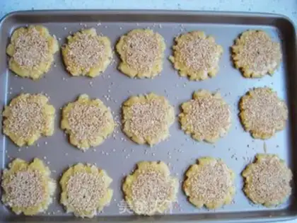 Make Sesame peaches step 10