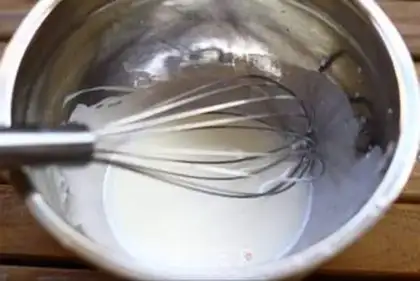 Make Four inches of cake step 1