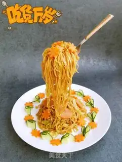 Make Flying noodles step 8