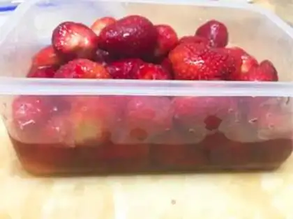 Make Homemade strawberry jam step 2
