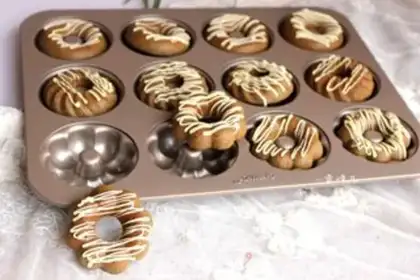 Make Coffee chocolate doughnuts step 11