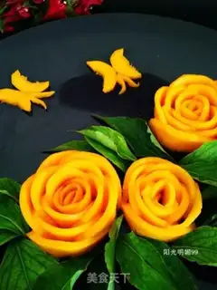 Make Butterflies love the mango platter step 8