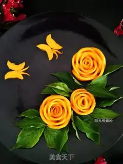 Make Butterflies love the mango platter step 9