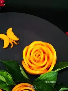 Make Butterflies love the mango platter step 10