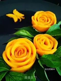 Make Butterflies love the mango platter step 12