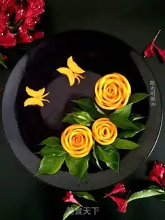 Make Butterflies love the mango platter step 13