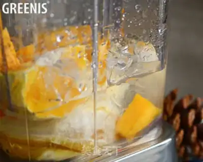 Make Mango orange juice step 1