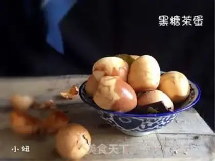 Make Black sugar tea eggs step 8