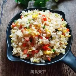 Make Five eggs of fried rice step 7