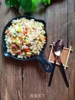 Make Five eggs of fried rice step 8