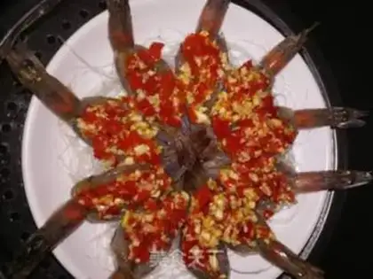 Make Shrimp with garlic peppers step 7