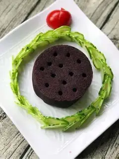 Make Coalball black rice cake step 9