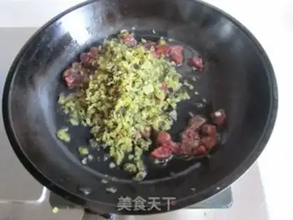 Make Snow sausage and rice step 2