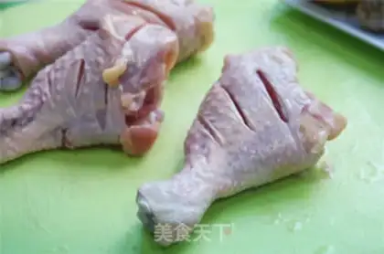 Make Lemon ginger roast chicken leg step 1