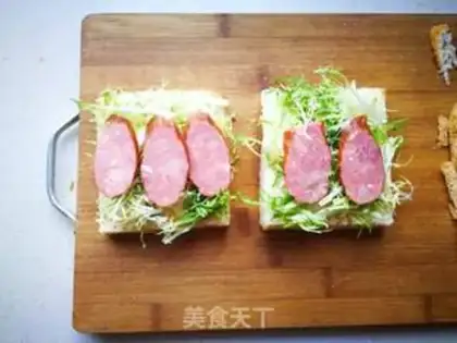 Make A brown wheat sandwich step 11