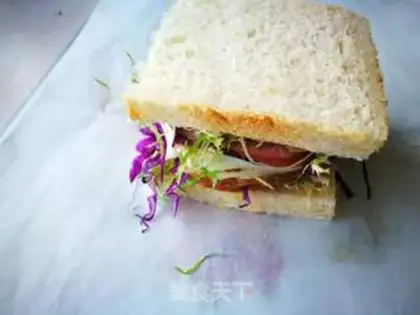 Make A brown wheat sandwich step 14