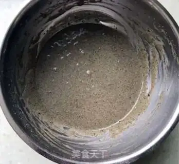 Make Black sesame cake step 3