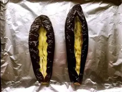 Make Pine and garlic roasted eggplant step 6