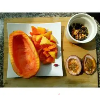 Make The papayas produce soup step 2