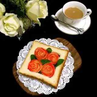 Make Apple rose toast step 33