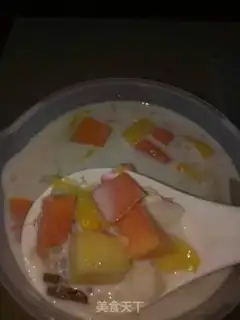 Make The fruit coconut similiau step 3