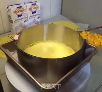Make Mango lasagna cake step 7