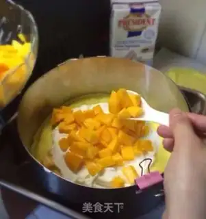 Make Mango lasagna cake step 8