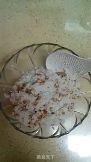 Make The roasted walnut rice step 2