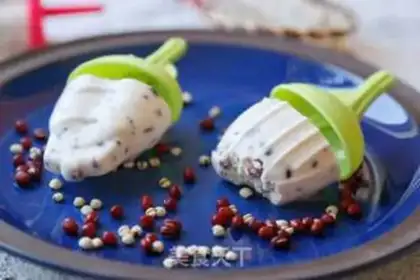 Make Red bean rice ice cream step 8