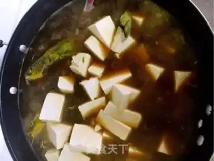 Make The stingy fish burn tofu step 8