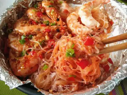 Make Garlic fans baked shrimp step 9