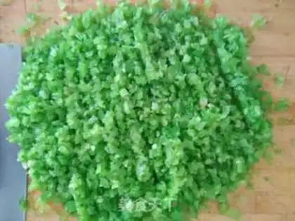Make Celery meat buns step 4