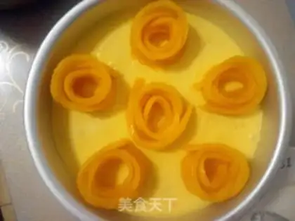 Make Rose crystal mango mousse step 13
